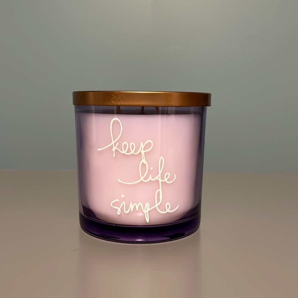 Keep Life Simple Candle